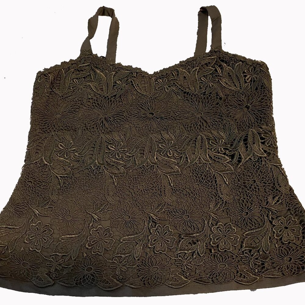 Black Camisole - Beautiful Textured Lace